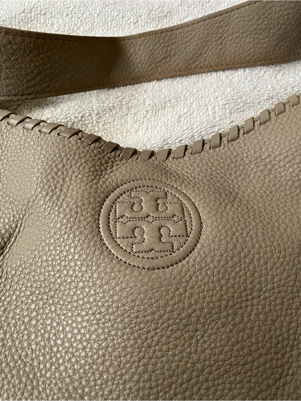 Tory Burch Marion Whipstitch Hobo bag Pebbled Leather - Picture 6 of 15